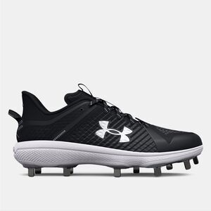 New Under Armour Men's UA Yard Low MT Baseball Running Metal Black Cleats size 8